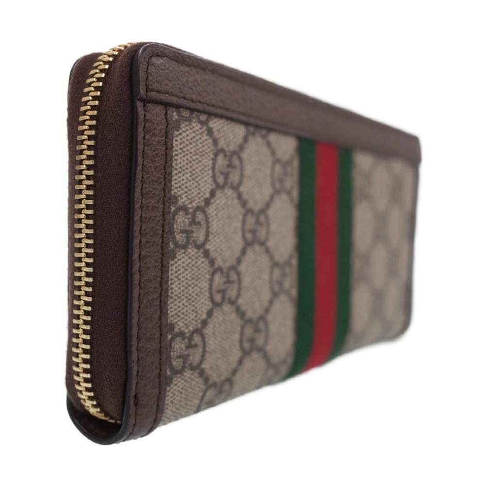 Gucci GG Round Around Zip Long Wallet Zipper Ophidia